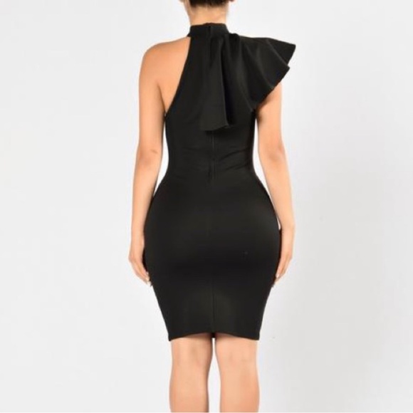 Fashion Nova | Ruffle Butter Dress | Black Size | Size M - Picture 2 of 7